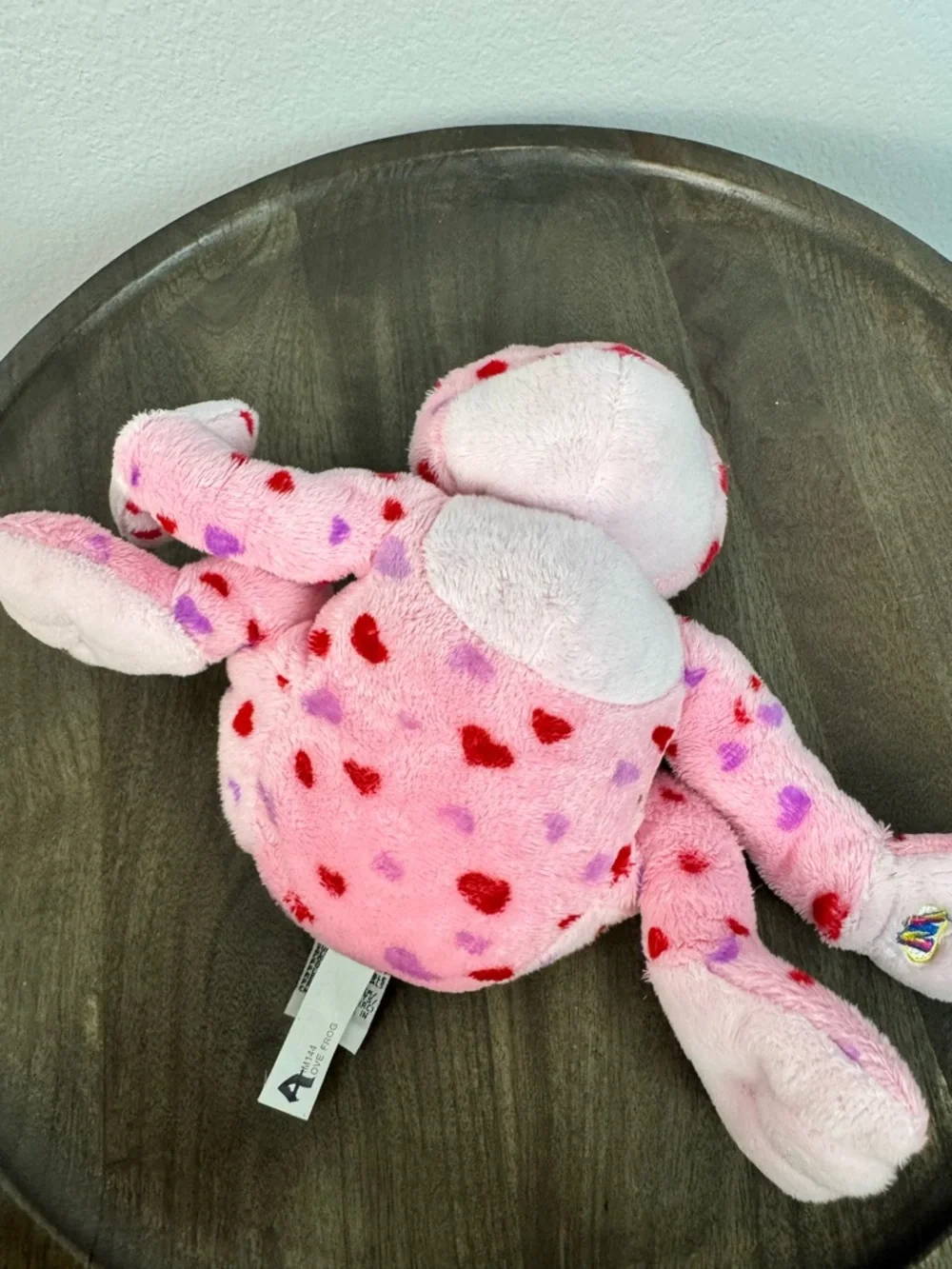 Ganz‎ Webkinz Pink Love Frog Hearts Retired Plush Stuffed Animal Valentine